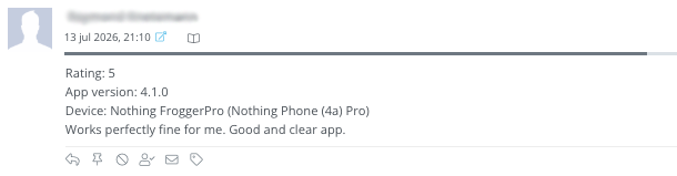 Google Play Store review - Stream